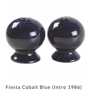 Cobalt fiesta (discontinued) salt and pepper shakers